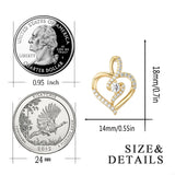 S925 Sterling Silver Heart Diamond Necklace Mother's Gift Pendant