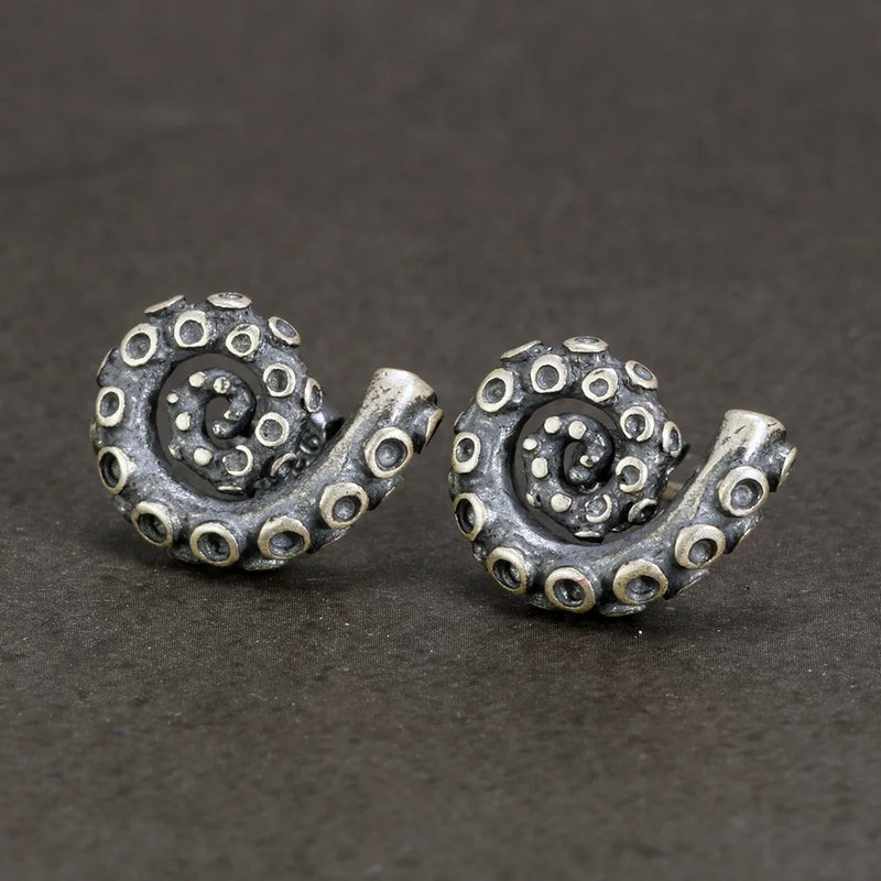S925 Octopus Claw Tentacles Earrings Personalized Couple Jewelry
