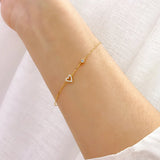 Sterling Silver Plated 14K Bracelet Love Women's Temperament