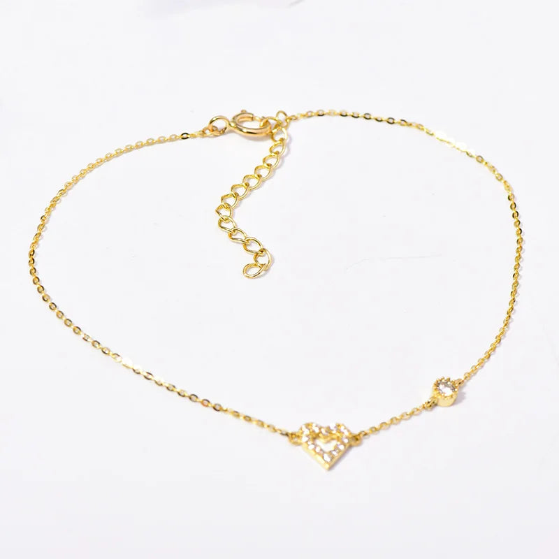 Sterling Silver Plated 14K Bracelet Love Women's Temperament