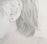 S925 Silver Plated Star Moon Asymmetric Earrings