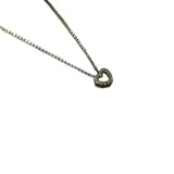 S925 Silver Plated 14K Love Diamond Heart Necklace Pendant