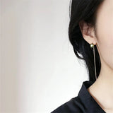 S925 Plated 14K Olive Green Zircon Ear Wires for Women Earrings