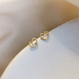 S925 Sterling Silver Plated Love Hook Earrings Heart-shaped Earrings