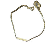 S925 Sterling Silver Plated 14k Bracelet Letter Lucky Mini Transit
