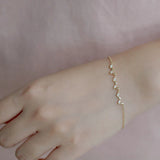 S925 Silver Plated 14k Bracelet Slim Women's Daily Wear