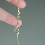 S925 Silver Plated 14k Bracelet Slim Women's Daily Wear