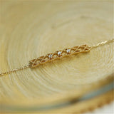 S925 Sterling Silver 14K Plated Zircon Bracelet For Women