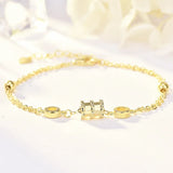 18K Plated Waist Bracelet, Women's Anniversary Jewelry