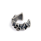 Sterling Silver Poker Clip Earrings Vintage Punk Ear Jewelry
