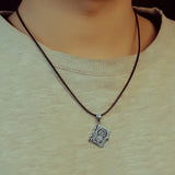 S925 Sterling Silver Punk Skull Head Whistle Pendant Jewelry