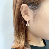 S925 Rainbow Diamond Cloud Earrings Female Mori Style Europe & US
