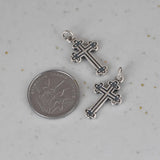 S925 Sterling Silver Retro Cross Pendant Woman Girl Thai Cartoon Necklace