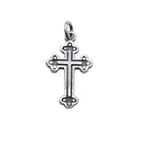 S925 Sterling Silver Retro Cross Pendant Woman Girl Thai Cartoon Necklace