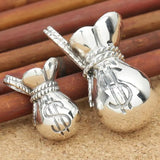 S925 Silver Retro Purse Wallet Pendant