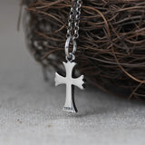 925 Silver Retro Cross Pendant For Men Women