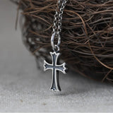925 Silver Retro Cross Pendant For Men Women