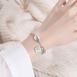 S925 Sterling Silver Retro Thai Silver Good Luck Bracelet