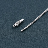 Sterling Silver Hemp Rope Necklace Vintage Thai Silver Chain Jewelry