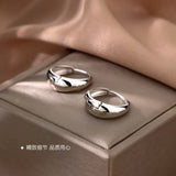 S925 Sterling Silver Ring Earrings Feminine Feel Earrings
