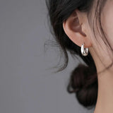 S925 Sterling Silver Ring Earrings Feminine Feel Earrings