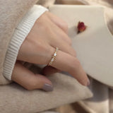 S925 Silver Ring Women CZ Jewelry Wedding Band 18k Plated Accessories