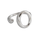 S925 Sterling Silver Women's Multilayer Geometry Party Ring