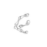 S925 Sterling Silver Irregular Geometry Rings for Women