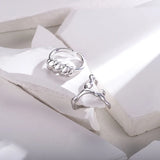 S925 Sterling Silver Irregular Geometry Rings for Women