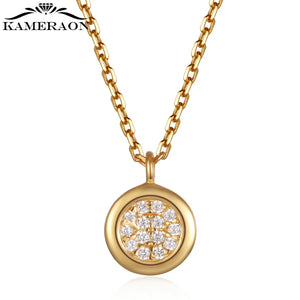 S925 Silver Cubic Zircon Necklaces Pendants for Women