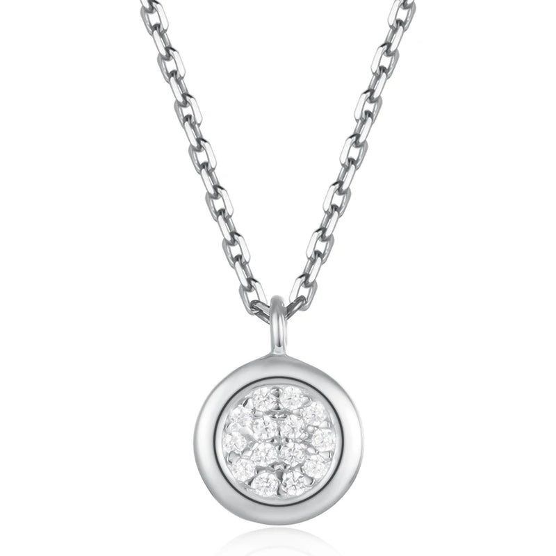 S925 Silver Cubic Zircon Necklaces Pendants for Women