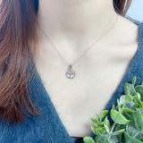S925 Sterling Silver Tree Necklace Europe And US Simplicity Tree Of Life Pendant