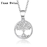 S925 Sterling Silver Tree Necklace Europe And US Simplicity Tree Of Life Pendant