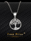 S925 Sterling Silver Tree Necklace Europe And US Simplicity Tree Of Life Pendant