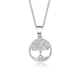 S925 Sterling Silver Tree Necklace Europe And US Simplicity Tree Of Life Pendant