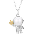 S925 Silver Semi Mount Pendant Setting Base for Pearls or Gems