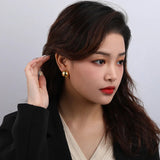 S925 Silver Chandelier Stud Earrings Geometric Women Accessories