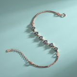 S925 7-Color Zirconia Bracelet Rose Matching