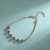 S925 7-Color Zirconia Bracelet Rose Matching
