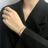 S925 7-Color Zirconia Bracelet Rose Matching