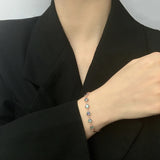 S925 7-Color Zirconia Bracelet Rose Matching