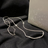 S925 Snake Bone Chain Necklace Women Sterling Silver Light Temperament Jewelry