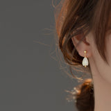 925 Silver Bead Shell Tulip Stud Earrings Wedding Party Jewelry Gift