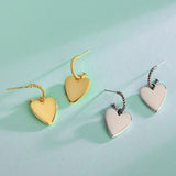 S925 Sterling Silver Cold Wind Love Earrings Female