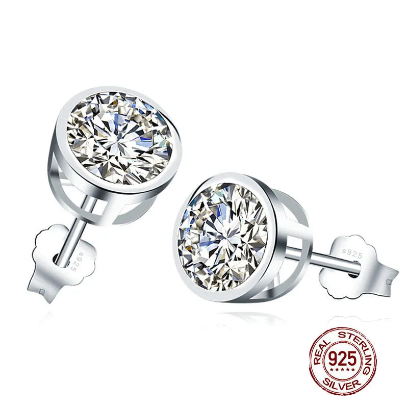 S925 Sterling Silver Zircon Earrings for Women