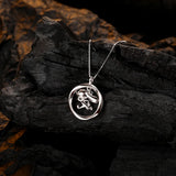 S925 Silver Running Rabbit Necklace Glossy Clavicle Chain