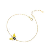 S925 Silver Little Bee Pendant Bracelet Women Party Jewelry