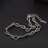 S925 Silver Linen Flower Bracelet Female with Extension