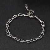 S925 Silver Linen Flower Bracelet Female with Extension