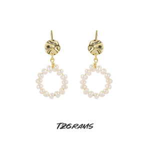 Baroque Pearl Earrings Romantic Wedding Accessories